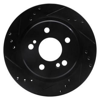 R1 Concepts® - eLINE™ Drilled and Slotted 1-Piece Rear Driver Side Brake Rotor