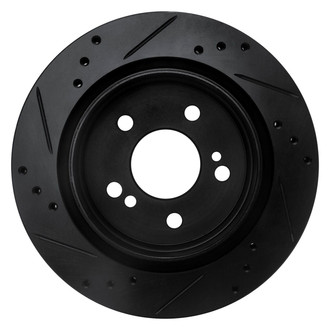 R1 Concepts® - eLINE™ Drilled and Slotted 1-Piece Rear Passenger Side Brake Rotor