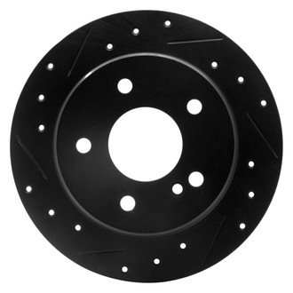 R1 Concepts® - eLINE™ Drilled and Slotted 1-Piece Rear Driver Side Brake Rotor