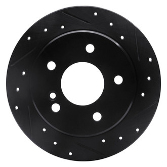 R1 Concepts® - eLINE™ Drilled and Slotted 1-Piece Rear Passenger Side Brake Rotor