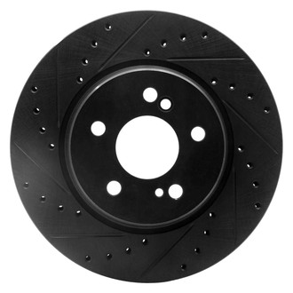 R1 Concepts® - eLINE™ Drilled and Slotted 1-Piece Rear Driver Side Brake Rotor