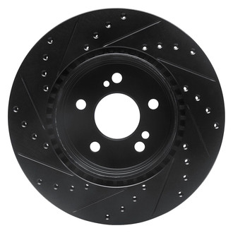 R1 Concepts® - eLINE™ Drilled and Slotted 1-Piece Rear Passenger Side Brake Rotor