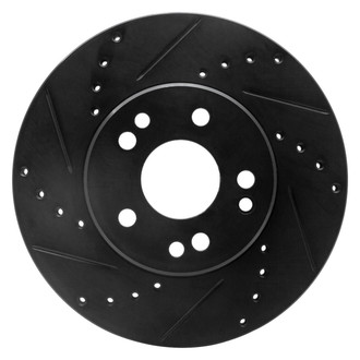 R1 Concepts® - eLINE™ Drilled and Slotted 1-Piece Front Driver Side Brake Rotor