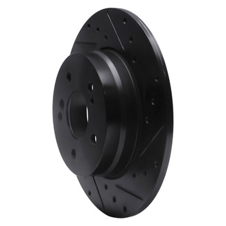 R1 Concepts® - eLINE™ Drilled and Slotted 1-Piece Rear Passenger Side Brake Rotor