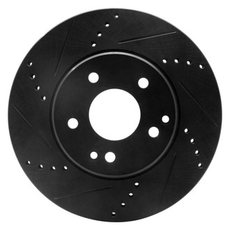 R1 Concepts® - eLINE™ Drilled and Slotted 1-Piece Front Driver Side Brake Rotor