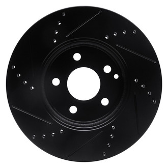 R1 Concepts® - eLINE™ Drilled and Slotted 1-Piece Front Passenger Side Brake Rotor