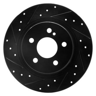 R1 Concepts® - eLINE™ Drilled and Slotted 1-Piece Rear Brake Rotor