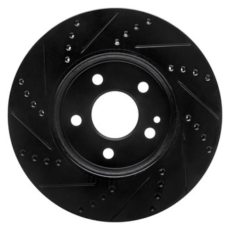 R1 Concepts® - eLINE™ Drilled and Slotted 1-Piece Front Passenger Side Brake Rotor