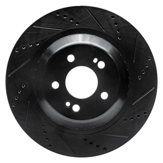 R1 Concepts® - eLINE™ Drilled and Slotted 1-Piece Rear Passenger Side Brake Rotor