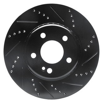 R1 Concepts® - eLINE™ Drilled and Slotted 1-Piece Rear Passenger Side Brake Rotor