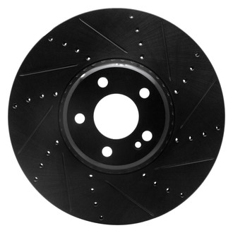 R1 Concepts® - eLINE™ Drilled and Slotted 1-Piece Front Passenger Side Brake Rotor