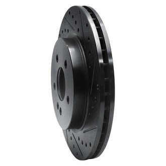 R1 Concepts® - eLINE™ Drilled and Slotted 1-Piece Front Passenger Side Brake Rotor