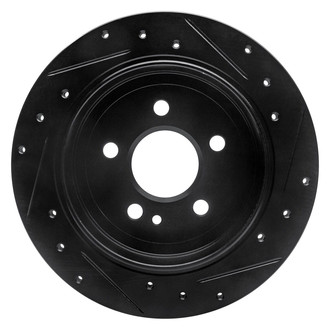 R1 Concepts® - eLINE™ Drilled and Slotted 1-Piece Rear Driver Side Brake Rotor