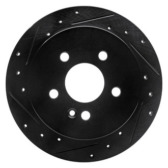 R1 Concepts® - eLINE™ Drilled and Slotted 1-Piece Rear Passenger Side Brake Rotor