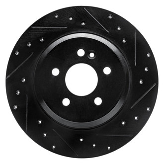 R1 Concepts® - eLINE™ Drilled and Slotted 1-Piece Rear Passenger Side Brake Rotor