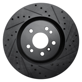 R1 Concepts® - eLINE™ Drilled and Slotted 1-Piece Front Passenger Side Brake Rotor