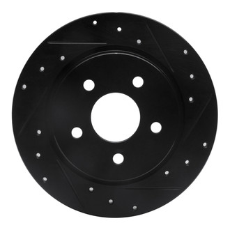 R1 Concepts® - eLINE™ Drilled and Slotted 1-Piece Rear Passenger Side Brake Rotor