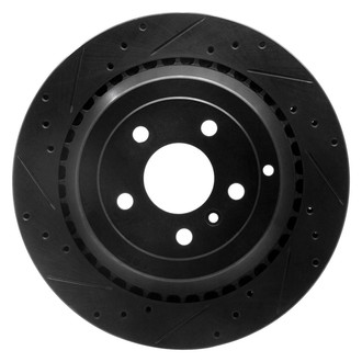 R1 Concepts® - eLINE™ Drilled and Slotted 1-Piece Rear Driver Side Brake Rotor