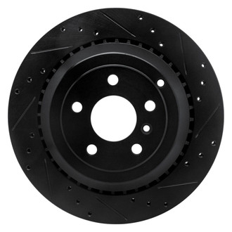 R1 Concepts® - eLINE™ Drilled and Slotted 1-Piece Rear Passenger Side Brake Rotor
