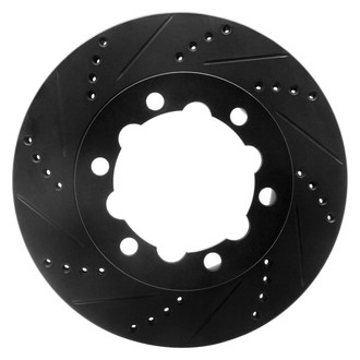 R1 Concepts® - eLINE™ Drilled and Slotted 1-Piece Rear Driver Side Brake Rotor