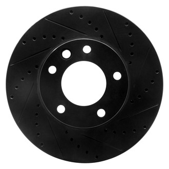 R1 Concepts® - eLINE™ Drilled and Slotted 1-Piece Front Passenger Side Brake Rotor