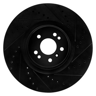 R1 Concepts® - eLINE™ Drilled and Slotted 1-Piece Front Passenger Side Brake Rotor