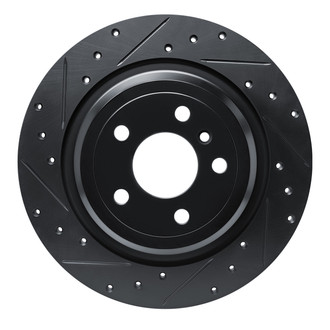 R1 Concepts® - eLINE™ Drilled and Slotted 1-Piece Rear Driver Side Brake Rotor