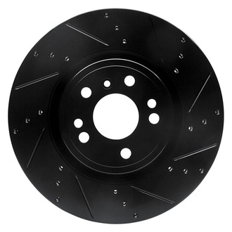 R1 Concepts® - eLINE™ Drilled and Slotted 1-Piece Front Passenger Side Brake Rotor