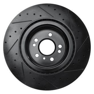 R1 Concepts® - eLINE™ Drilled and Slotted 1-Piece Front Driver Side Brake Rotor