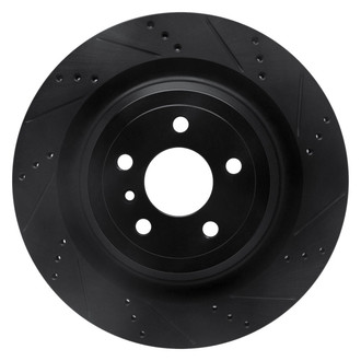 R1 Concepts® - eLINE™ Drilled and Slotted 1-Piece Rear Passenger Side Brake Rotor