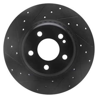 R1 Concepts® - eLINE™ Drilled and Slotted 1-Piece Rear Driver Side Brake Rotor