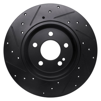 R1 Concepts® - eLINE™ Drilled and Slotted 1-Piece Rear Passenger Side Brake Rotor
