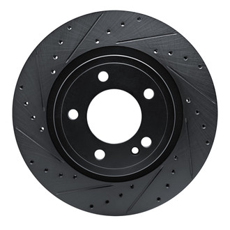 R1 Concepts® - eLINE™ Drilled and Slotted 1-Piece Rear Driver Side Brake Rotor