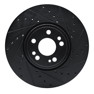 R1 Concepts® - eLINE™ Drilled and Slotted 1-Piece Front Passenger Side Brake Rotor