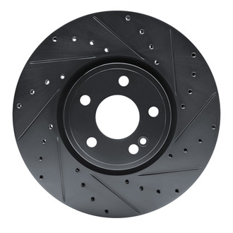 R1 Concepts® - eLINE™ Drilled and Slotted 1-Piece Front Passenger Side Brake Rotor