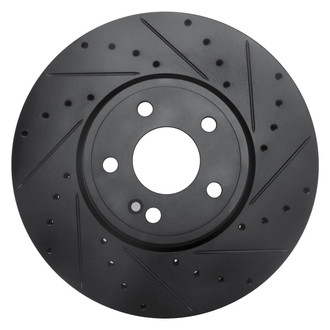 R1 Concepts® - eLINE™ Drilled and Slotted 1-Piece Front Passenger Side Brake Rotor