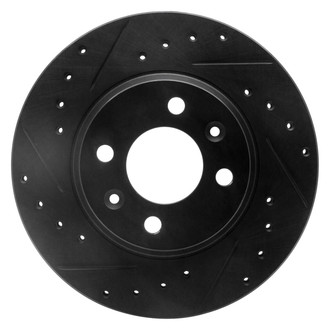 R1 Concepts® - eLINE™ Drilled and Slotted 1-Piece Front Driver Side Brake Rotor