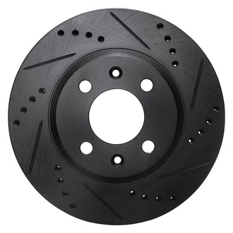 R1 Concepts® - eLINE™ Drilled and Slotted 1-Piece Front Passenger Side Brake Rotor
