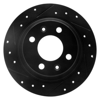 R1 Concepts® - eLINE™ Drilled and Slotted 1-Piece Rear Driver Side Brake Rotor