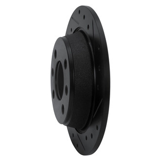 R1 Concepts® - eLINE™ Drilled and Slotted 1-Piece Rear Passenger Side Brake Rotor