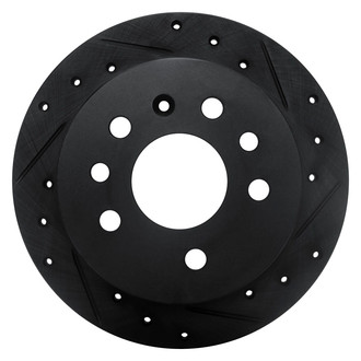 R1 Concepts® - eLINE™ Drilled and Slotted 1-Piece Rear Passenger Side Brake Rotor