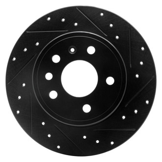 R1 Concepts® - eLINE™ Drilled and Slotted 1-Piece Rear Passenger Side Brake Rotor