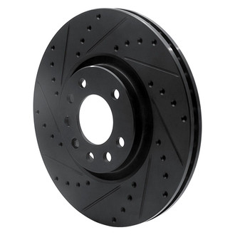R1 Concepts® - eLINE™ Drilled and Slotted 1-Piece Front Driver Side Brake Rotor