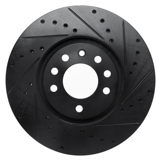 R1 Concepts® - eLINE™ Drilled and Slotted 1-Piece Front Passenger Side Brake Rotor