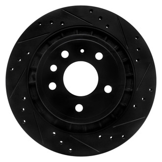 R1 Concepts® - eLINE™ Drilled and Slotted 1-Piece Rear Passenger Side Brake Rotor