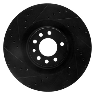 R1 Concepts® - eLINE™ Drilled and Slotted 1-Piece Front Driver Side Brake Rotor