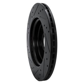 R1 Concepts® - eLINE™ Drilled and Slotted 1-Piece Rear Passenger Side Brake Rotor