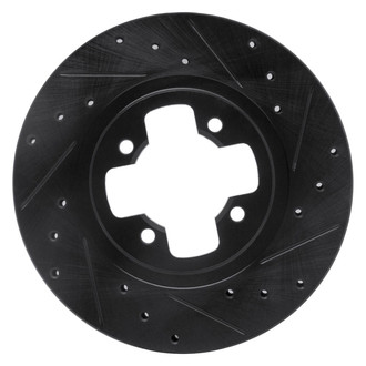 R1 Concepts® - eLINE™ Drilled and Slotted 1-Piece Front Passenger Side Brake Rotor