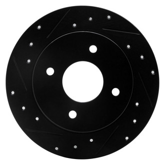 R1 Concepts® - eLINE™ Drilled and Slotted 1-Piece Rear Driver Side Brake Rotor