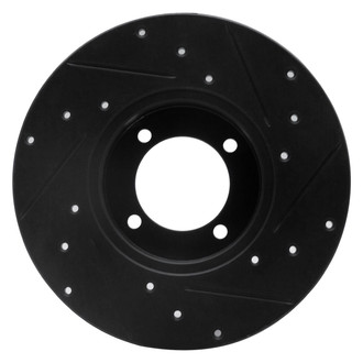R1 Concepts® - eLINE™ Drilled and Slotted 1-Piece Front Driver Side Brake Rotor